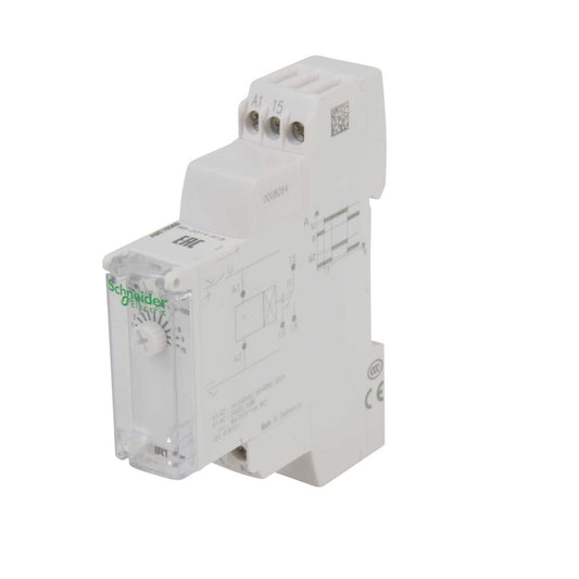 Schneider Acti9 8A 24V DC/110-230V AC RTA Time Delay Before On Relay