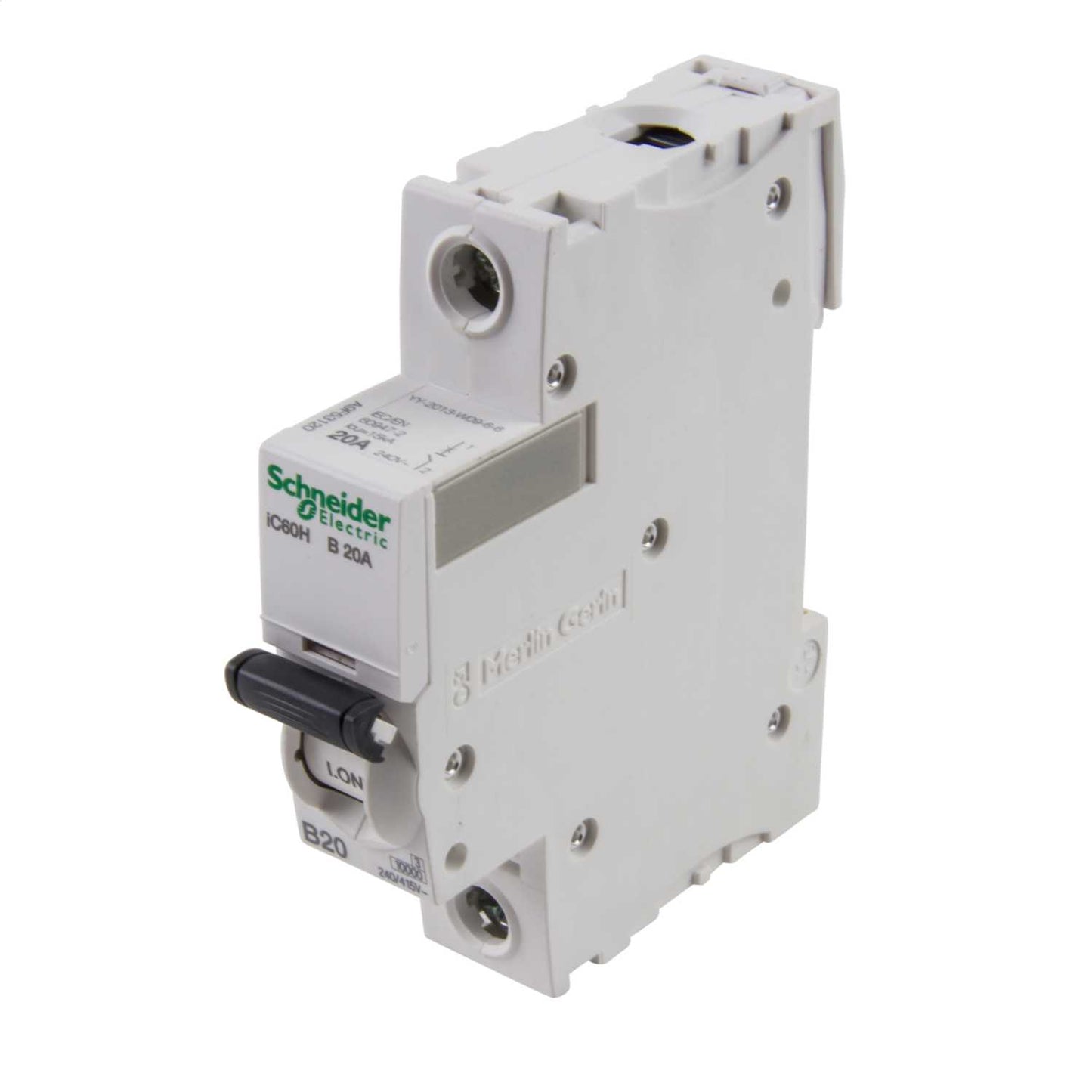 Schneider Acti9 20A Single Pole 15kA B Curve MCB