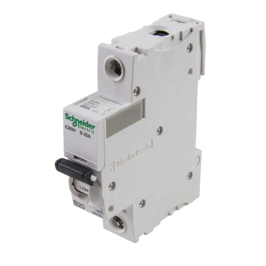 Schneider Acti9 20A Single Pole 15kA B Curve MCB
