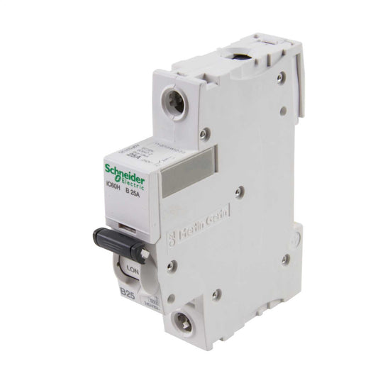Schneider Acti9 25A Single Pole 15kA B Curve MCB