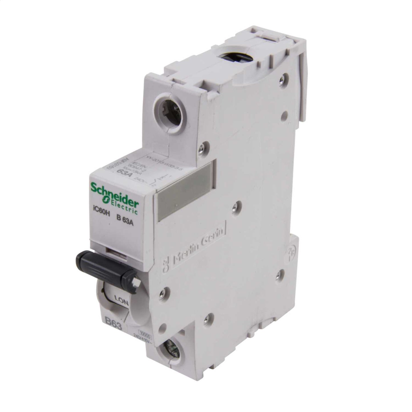 Schneider Acti9 63A Single Pole 15kA B Curve MCB