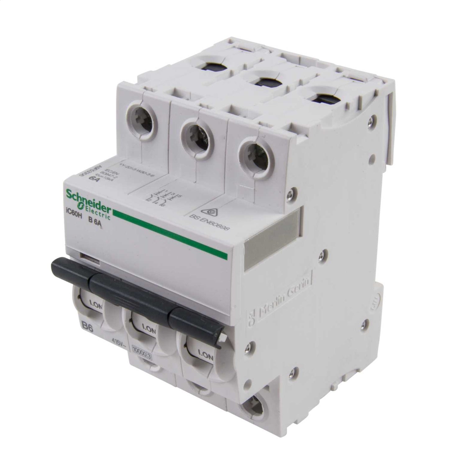 Schneider Acti9 6A Triple Pole 10kA B Curve MCB