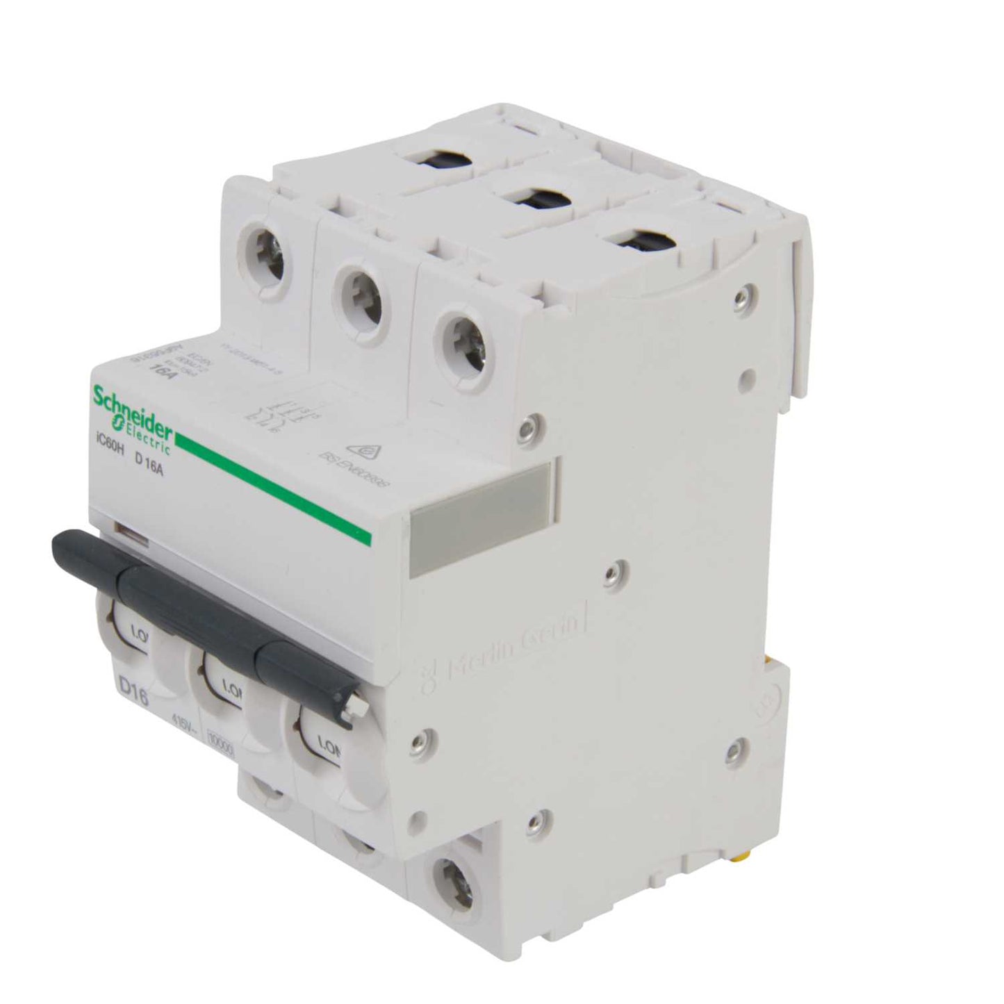 Schneider Acti9 16A Triple Pole 10kA B Curve MCB