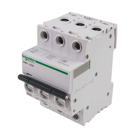 Schneider Acti9 32A Triple Pole 10kA B Curve MCB