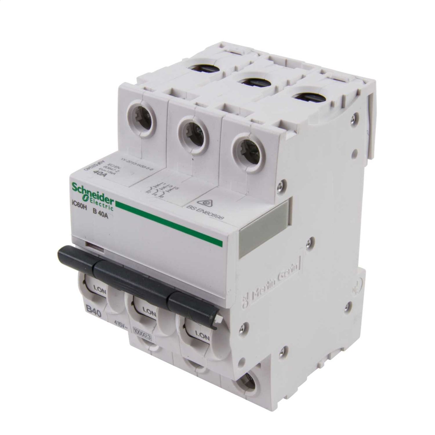 Schneider Acti9 40A Triple Pole 10kA B Curve MCB