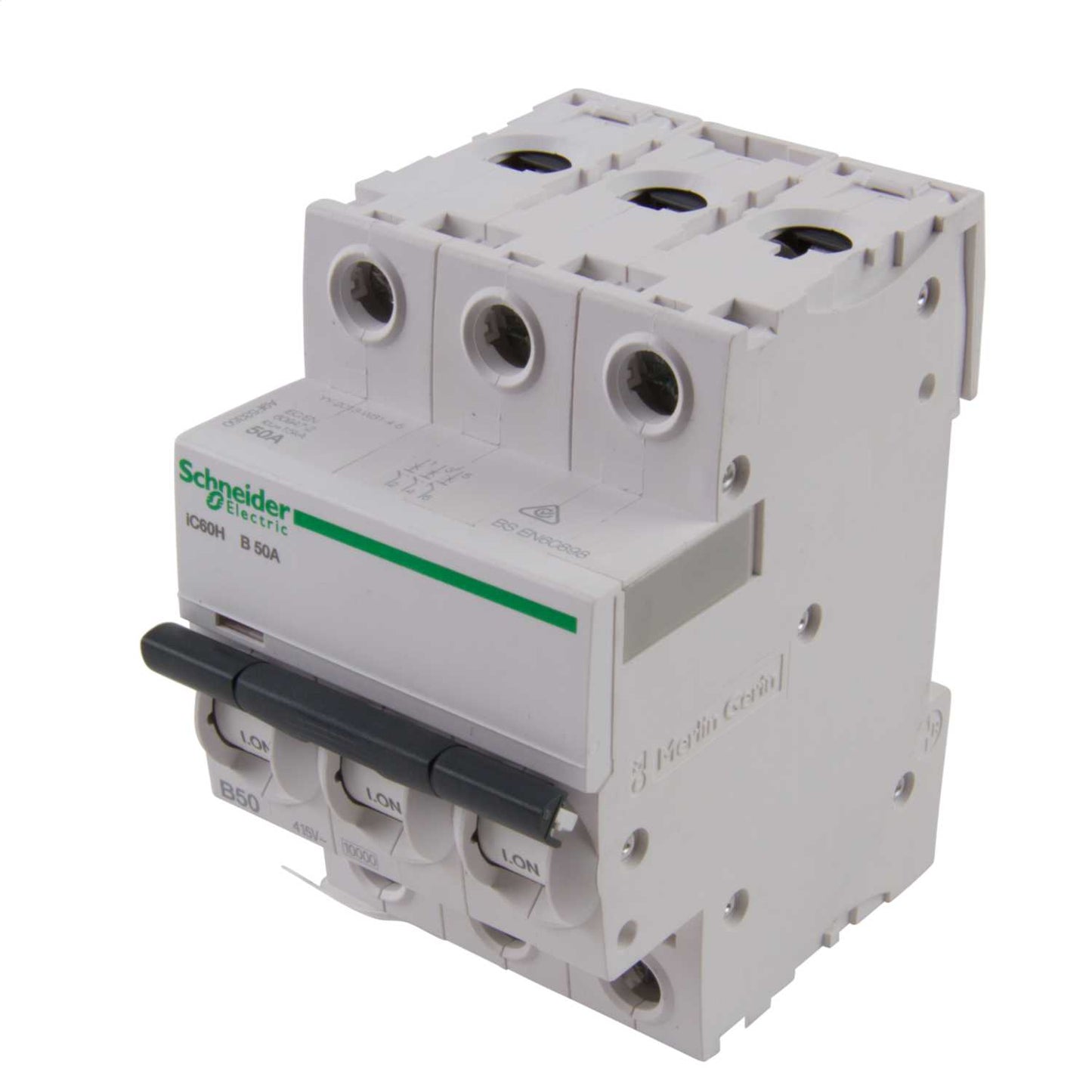 Schneider Acti9 50A Triple Pole 10kA B Curve MCB
