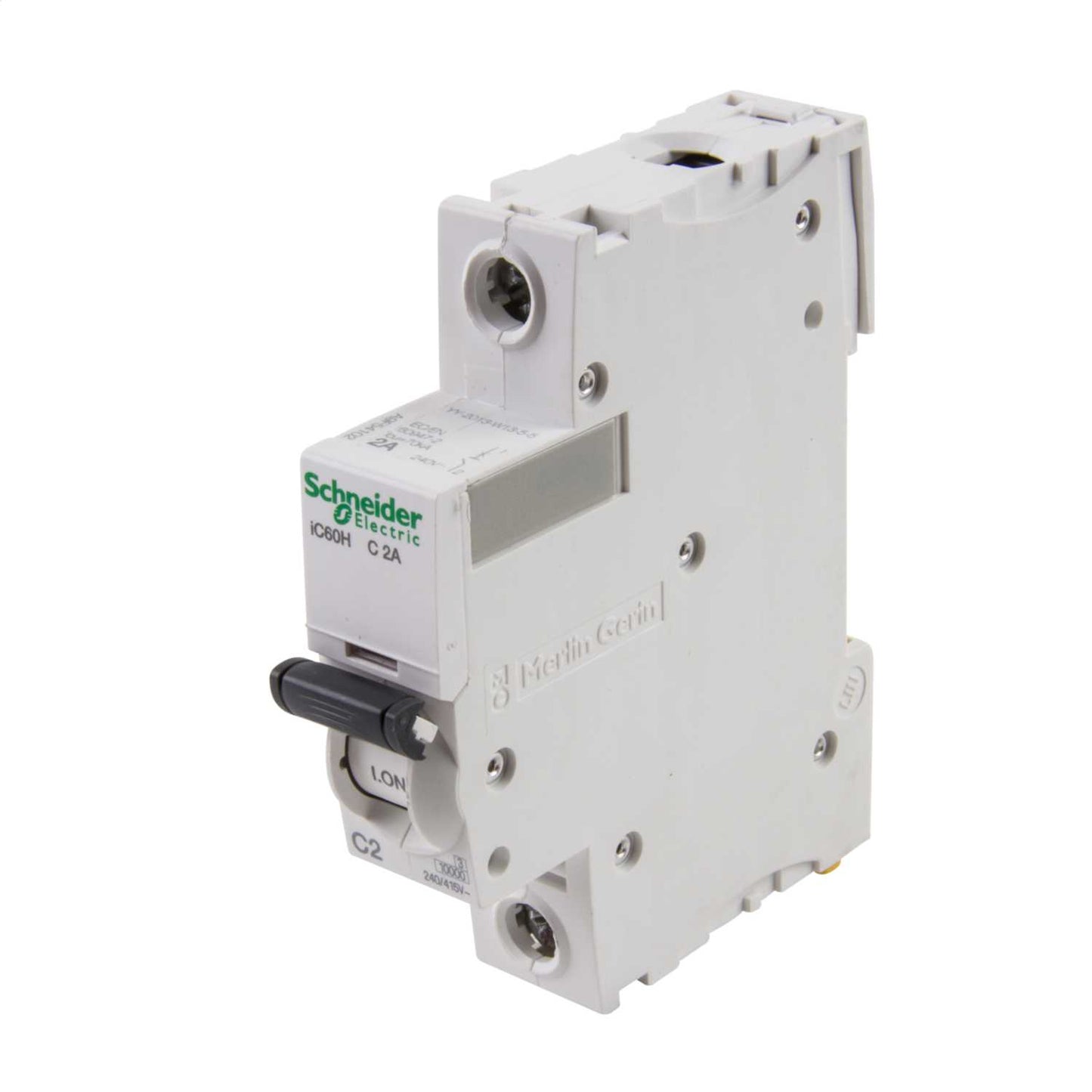 Schneider Acti9 2A Single Pole 10kA C Curve MCB