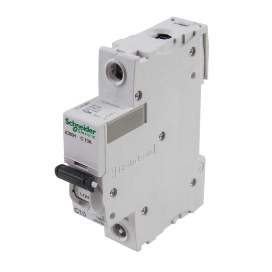 Schneider Acti9 10A Single Pole 10kA C Curve MCB