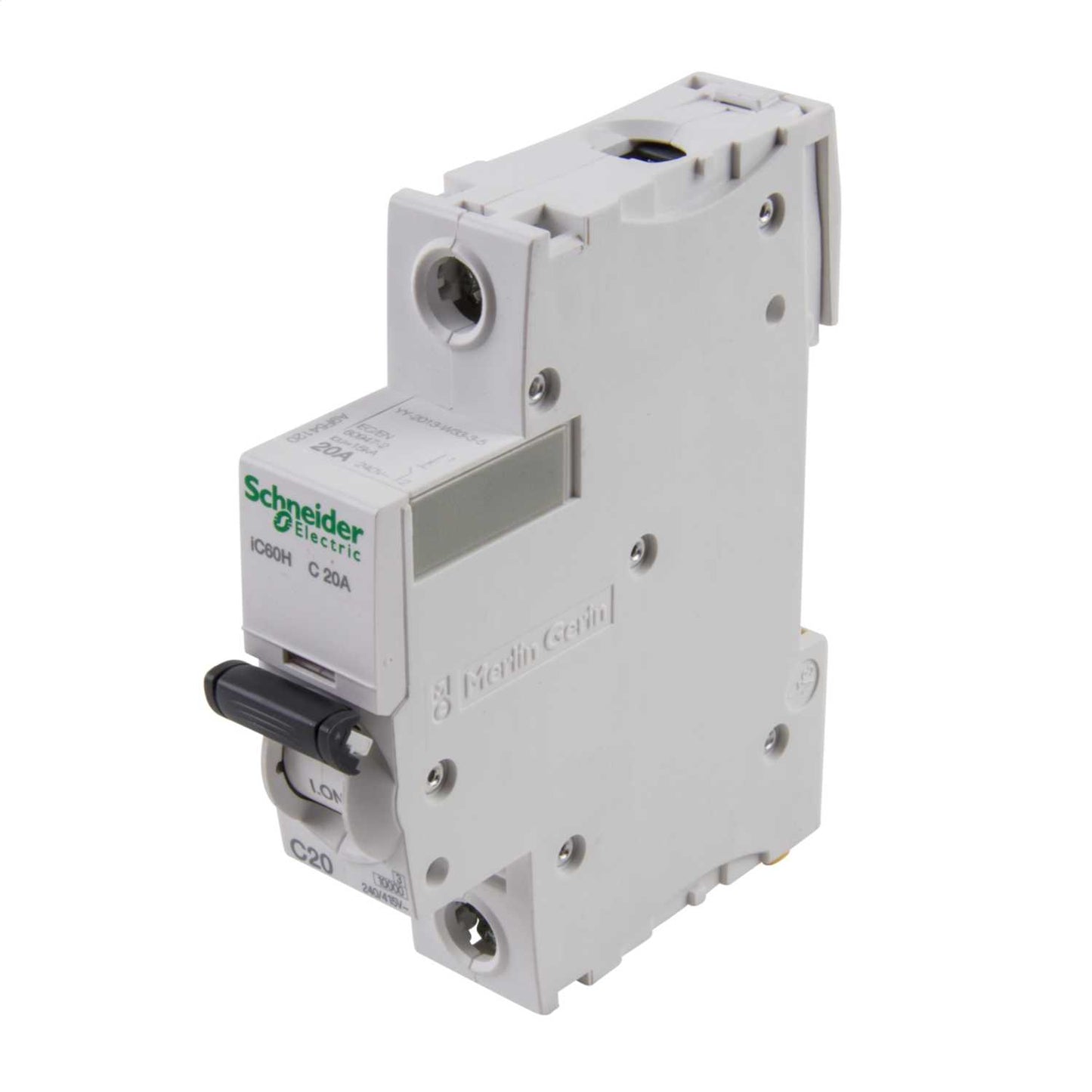 Schneider Acti9 20A Single Pole 10kA C Curve MCB