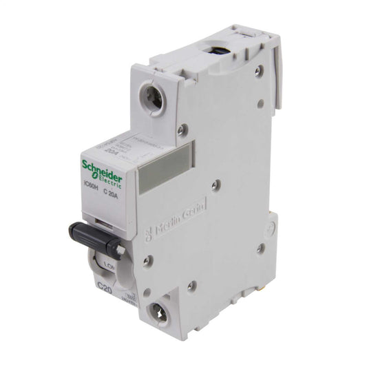 Schneider Acti9 20A Single Pole 10kA C Curve MCB