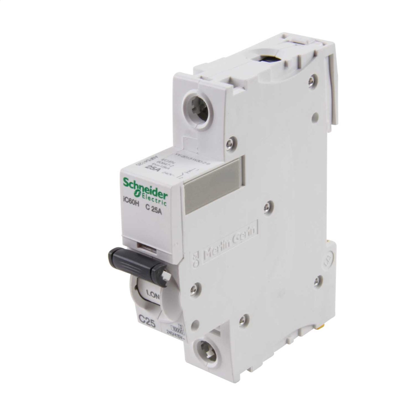 Schneider Acti9 25A Single Pole 10kA C Curve MCB