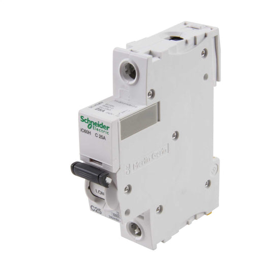 Schneider Acti9 25A Single Pole 10kA C Curve MCB