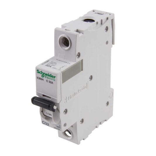 Schneider Acti9 32A Single Pole 10kA C Curve MCB