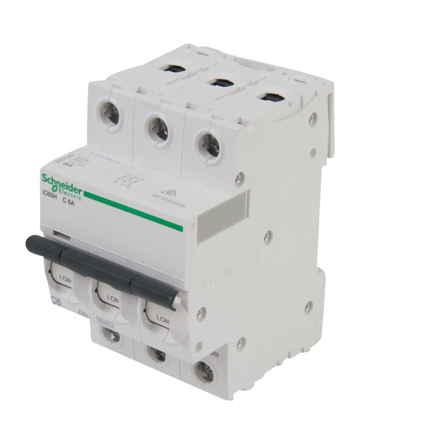 Schneider Acti9 6A Triple Pole 10kA C Curve MCB