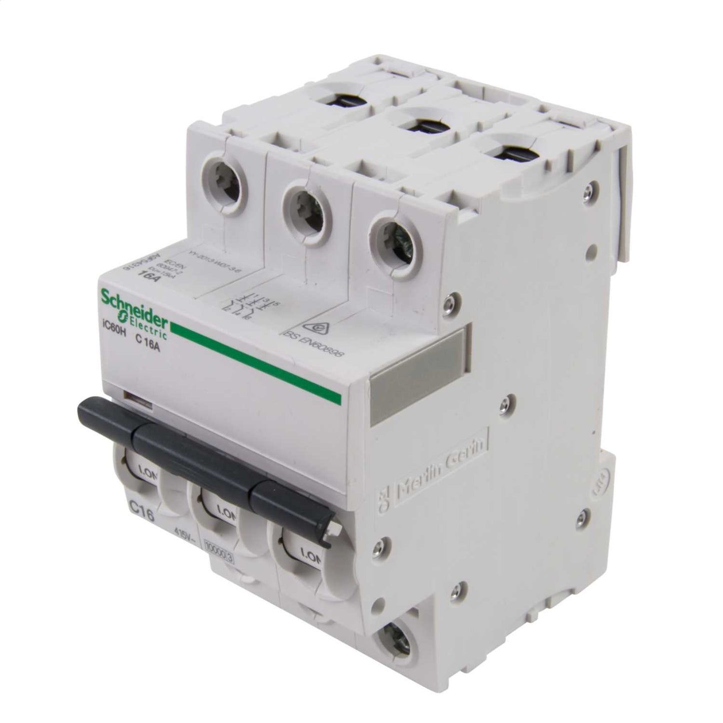 Schneider Acti9 16A Triple Pole 10kA C Curve MCB