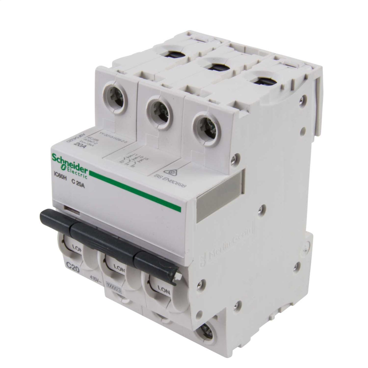 Schneider Acti9 20A Triple Pole 10kA C Curve MCB