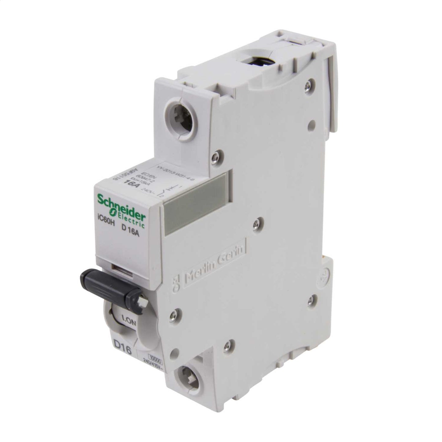 Schneider Acti9 16A Single Pole 10kA D Curve MCB