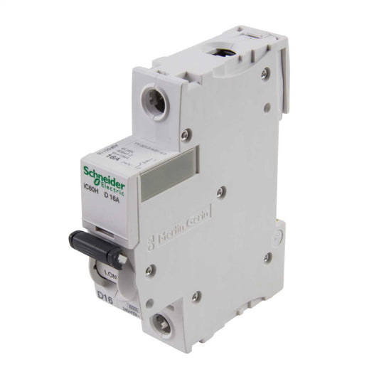 Schneider Acti9 16A Single Pole 10kA D Curve MCB
