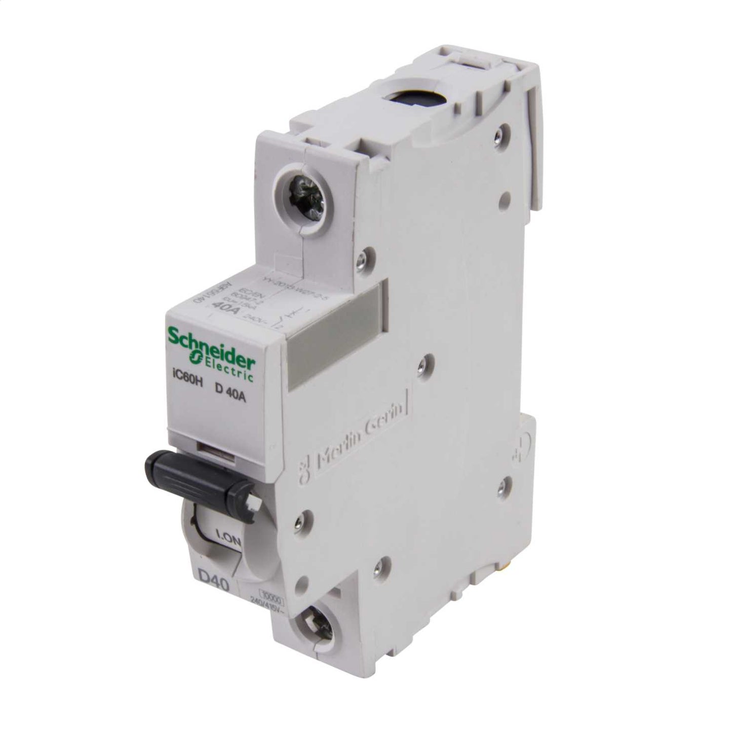Schneider Acti9 50A Single Pole 10kA D Curve MCB