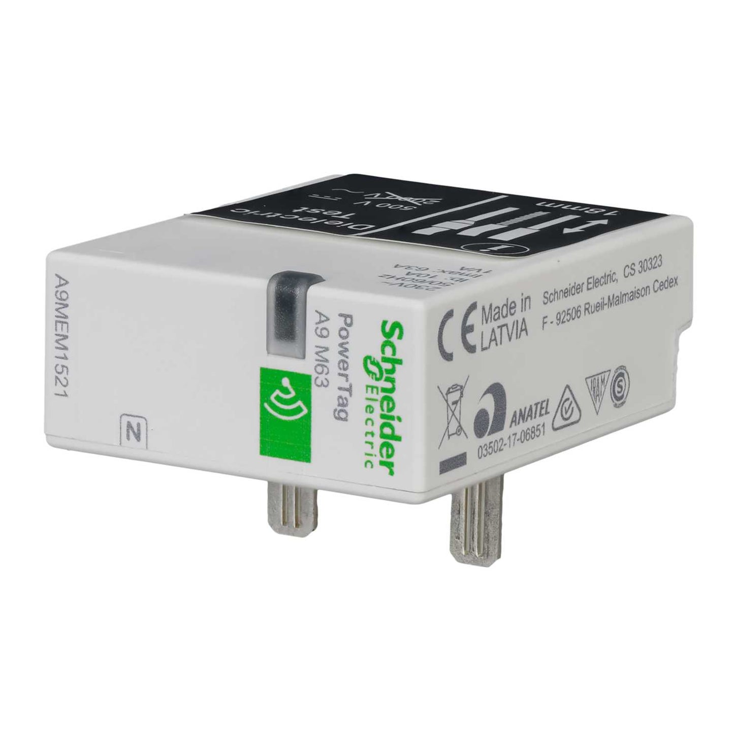 Schneider PowerTag 63A Single Pole and Neutral Top Position Monoconnect PowerTag Energy Sensor