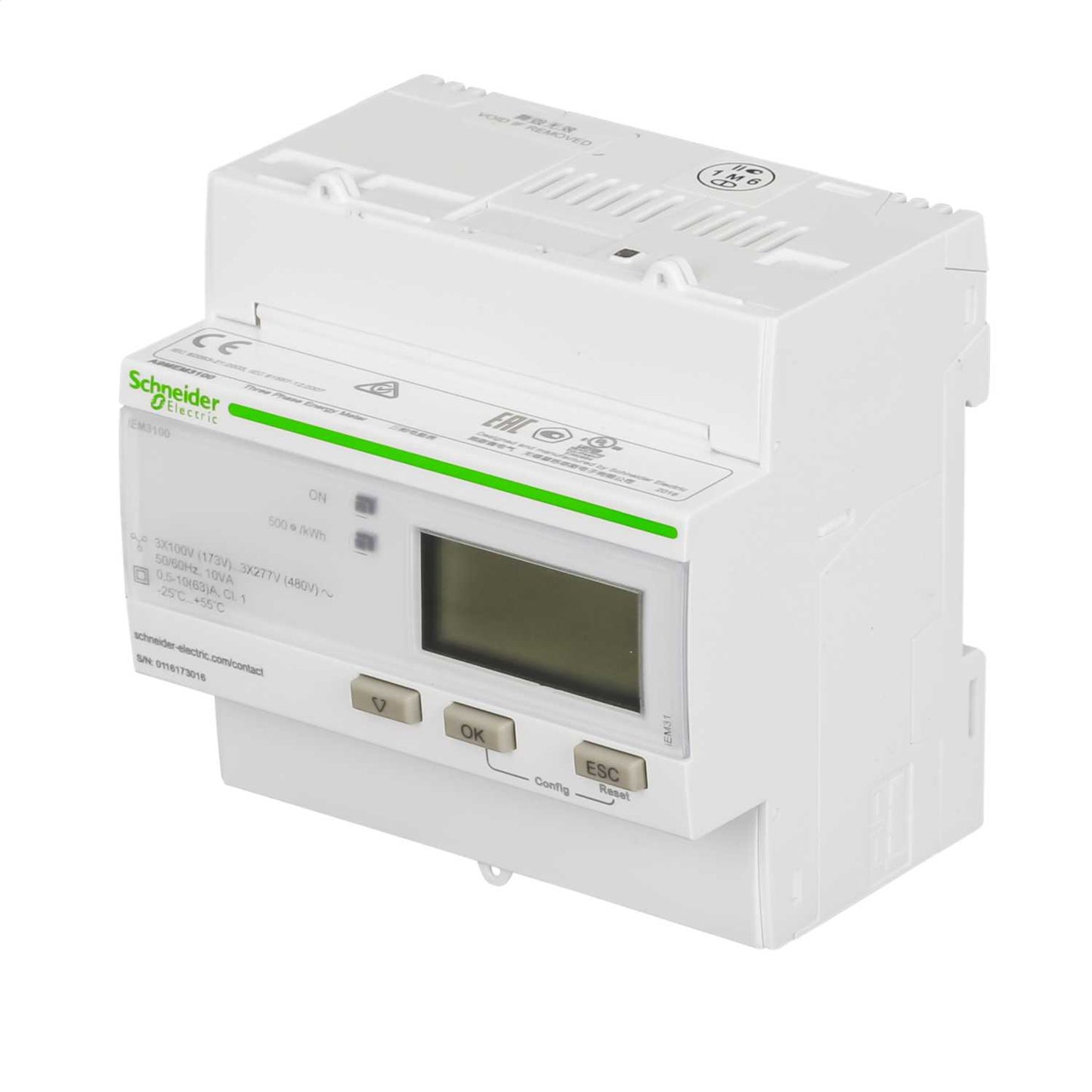 Schneider Acti9 63A 3 Phase LCD Digital Power Meter