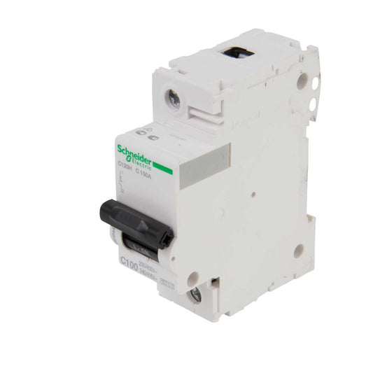 Schneider Acti9 100A Single Pole 15kA C Curve MCB
