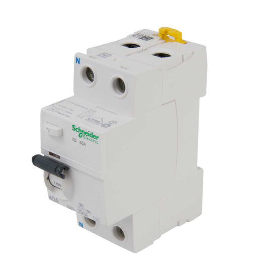 Schneider Acti9 40A 2 Pole 30mA Type AC RCD