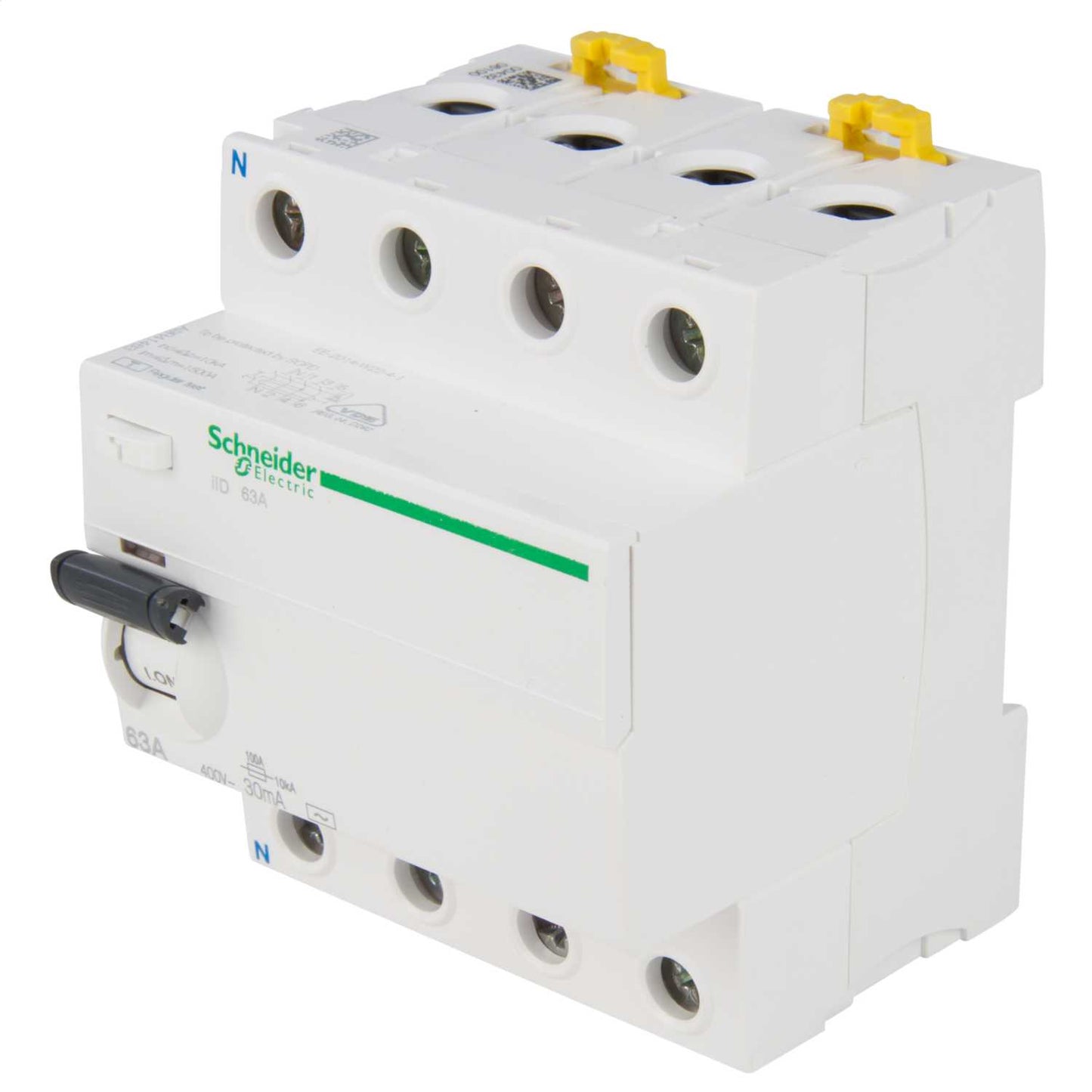 Schneider Acti9 63A 4 Pole 30mA Type AC RCD