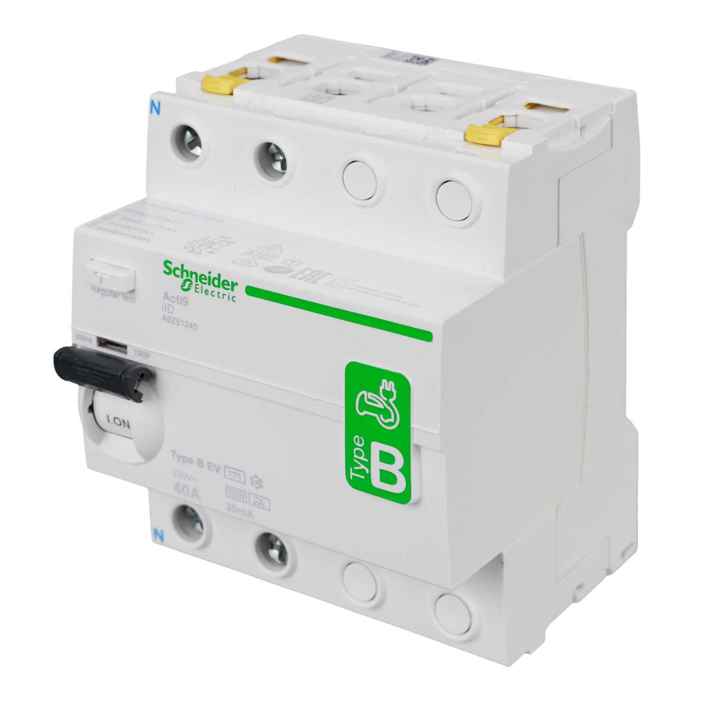 Schneider Acti9 40A 2 Pole 30mA Type B RCD