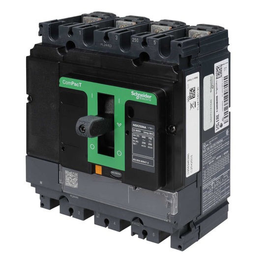 Schneider Merlin Powerpact4 250A 4P ComPacT Switch Disconnector NSX250NA, AC22A, AC23A