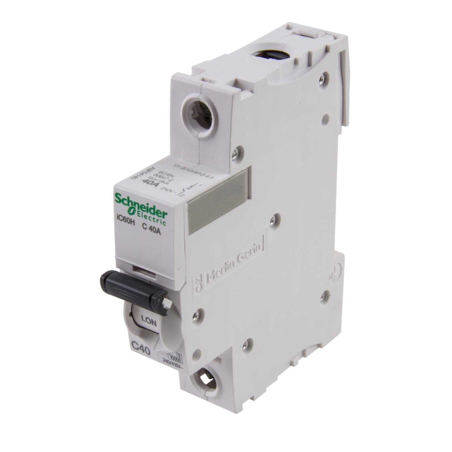 Schneider Acti9 40A Single Pole 10kA C Curve MCB
