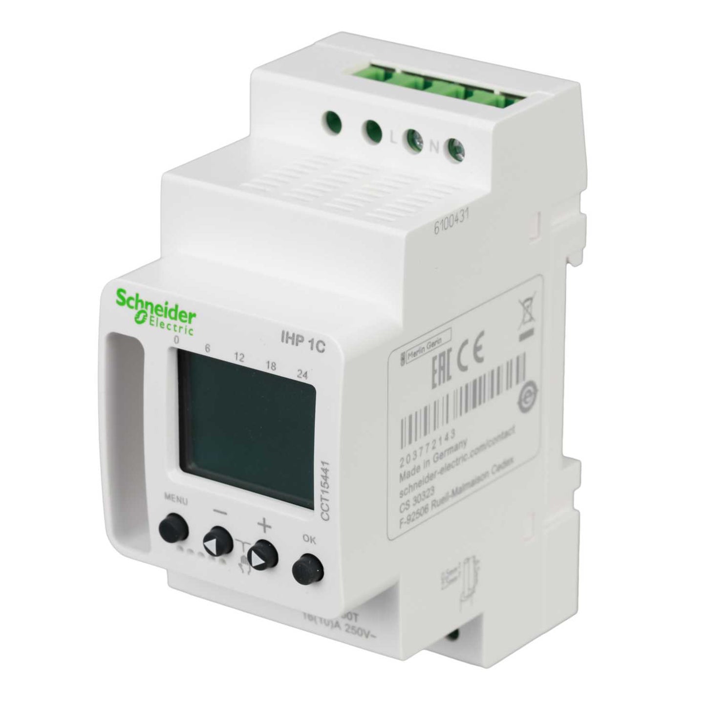 Schneider Acti9 1 Channel 16A 24 Hour and 7 Day Programmable IHP Time Switch