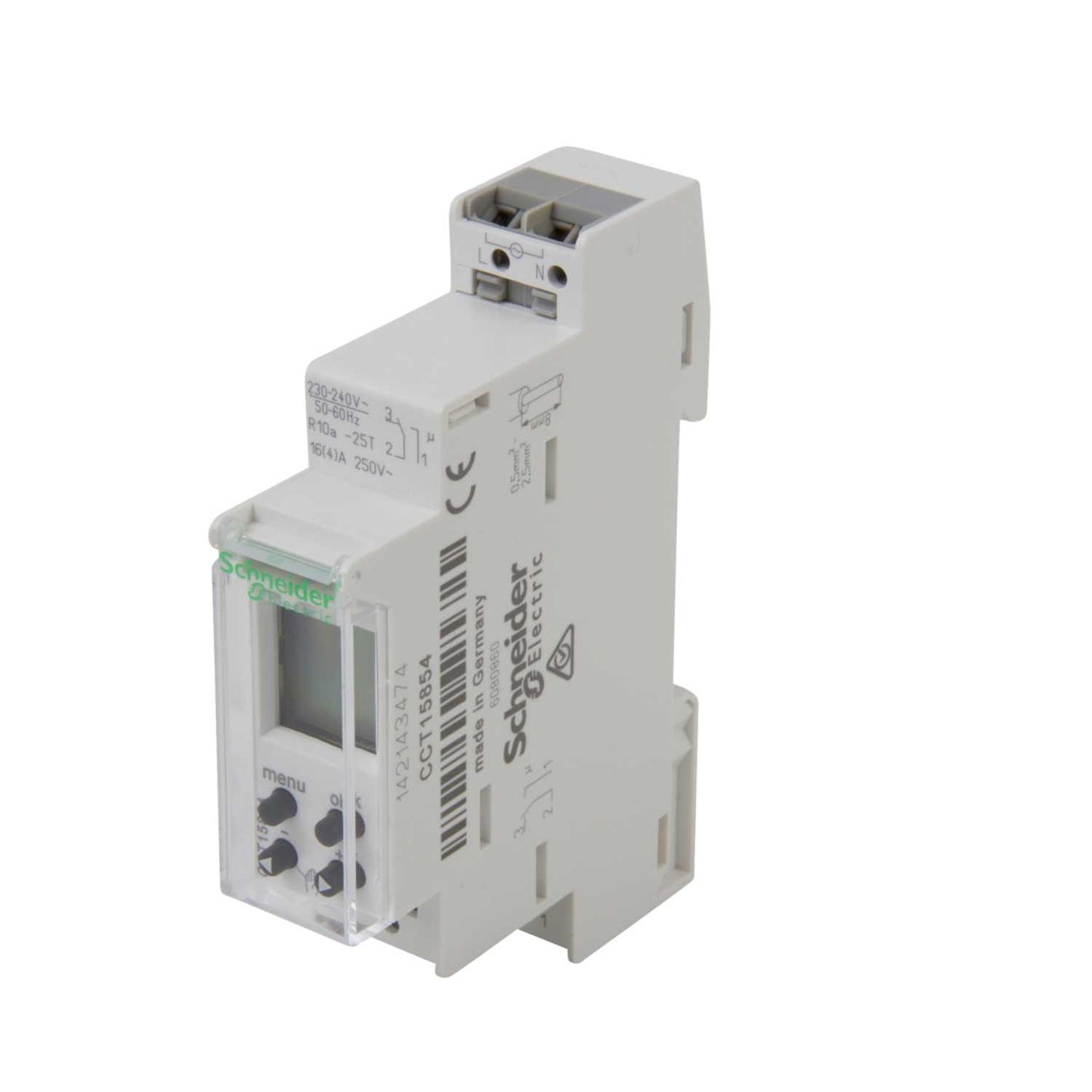 Schneider Acti9 230V AC 16A 24 Hour Digital Time Switch Grey