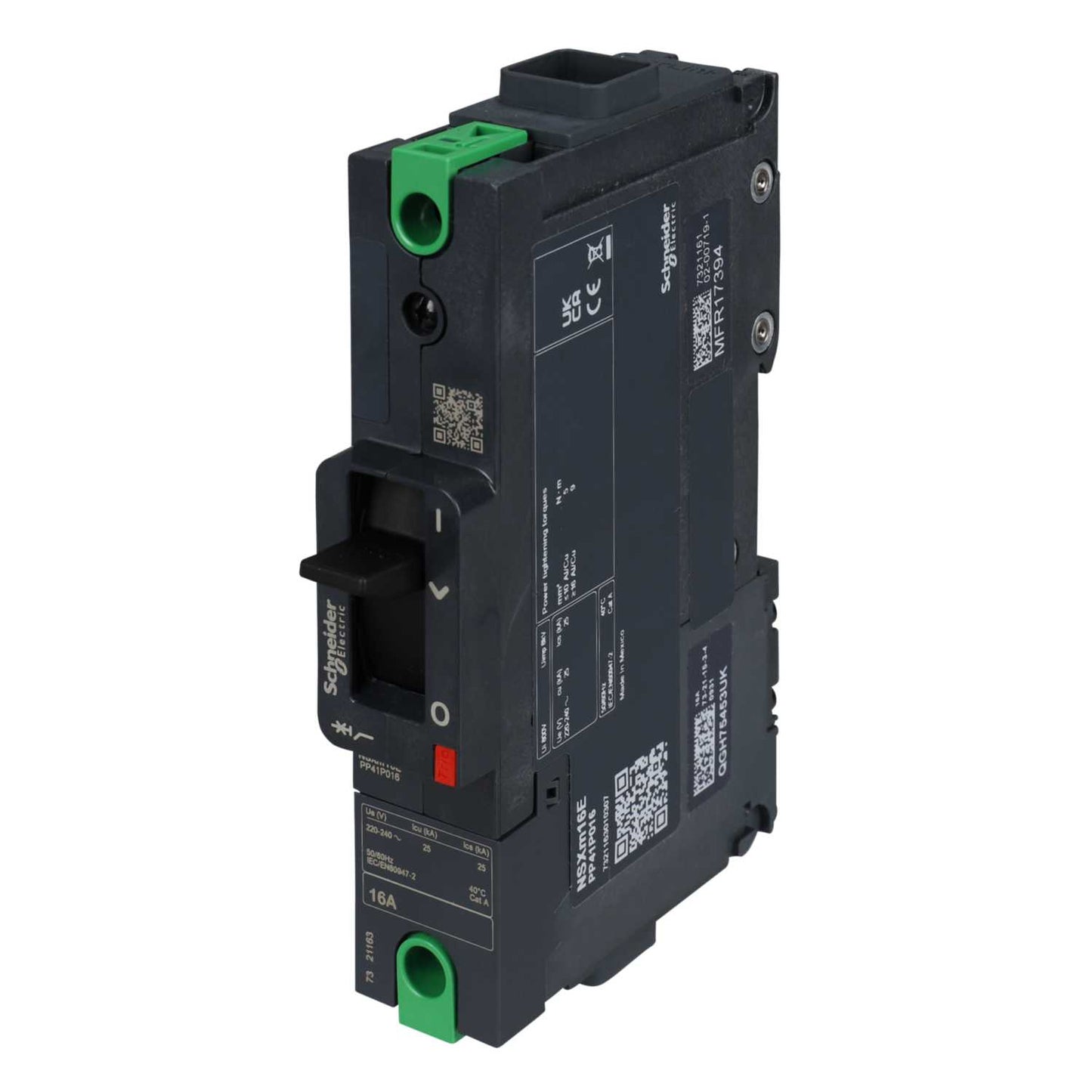 Schneider Merlin Powerpact4 16A Single Pole 35kA ComPact NSXm TMD Trip Mccb