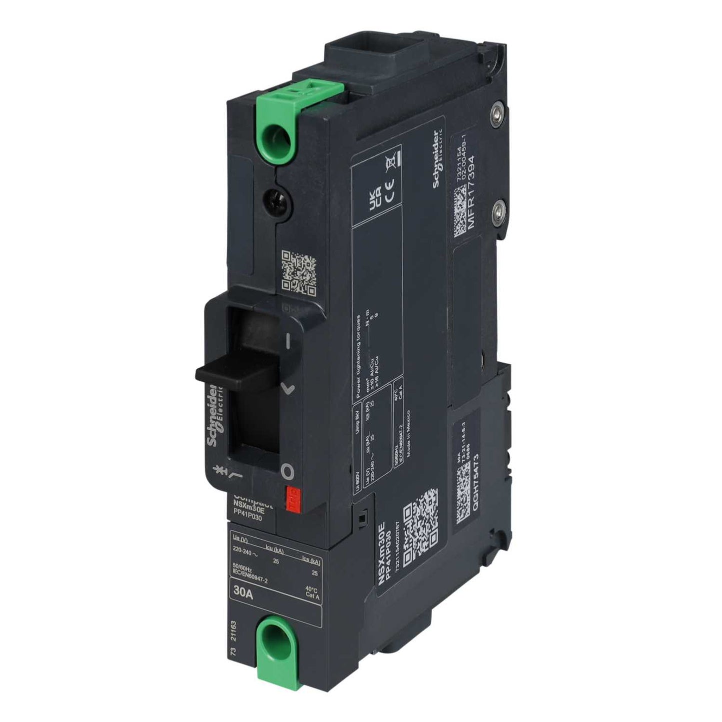 Schneider Merlin Powerpact4 30A Single Pole 35kA ComPact NSXm TMD Trip Mccb