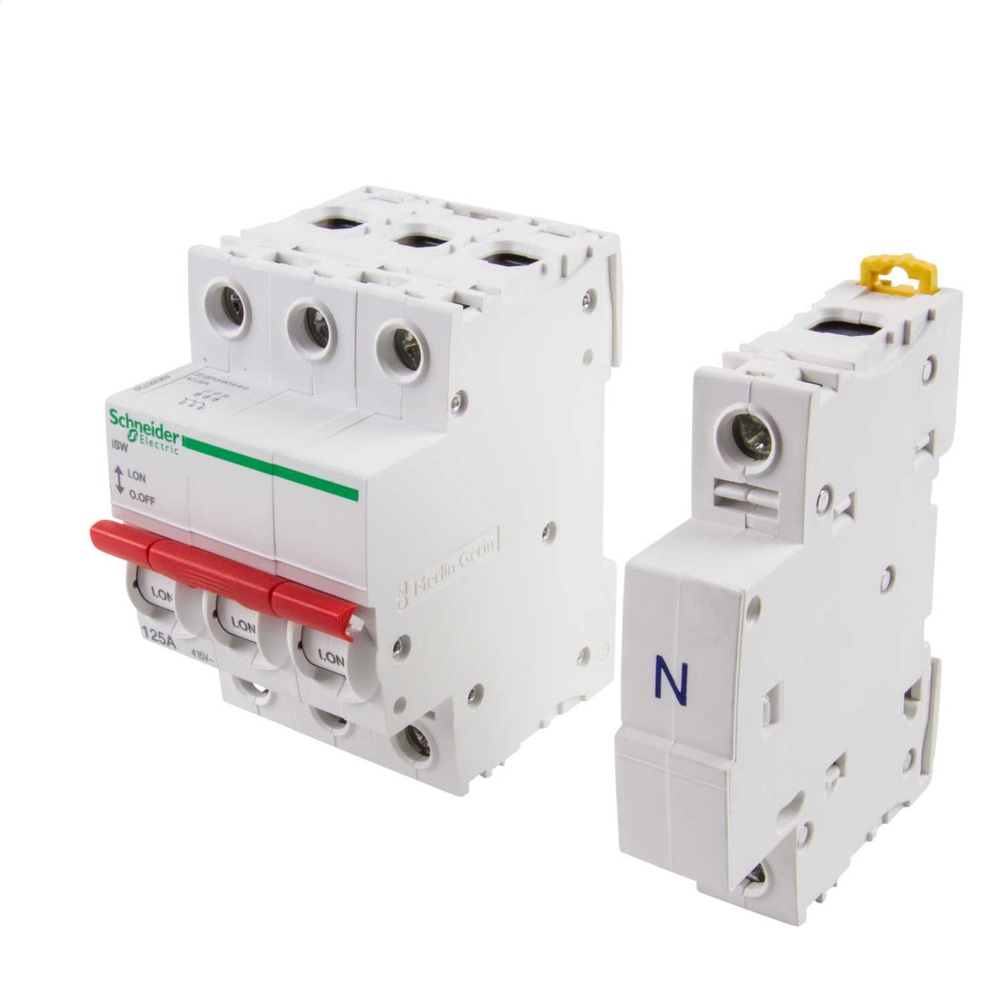 Schneider Merlin Acti9 Isobar 125A Triple Pole and Neutral Switch Disconnector Isolator