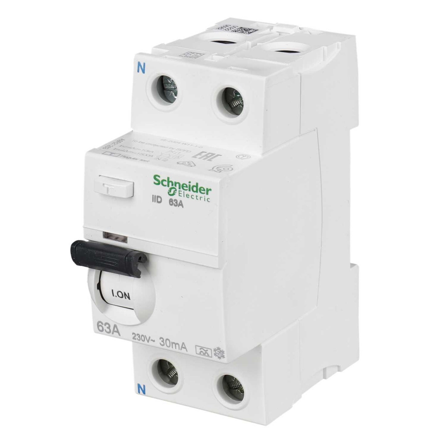 Schneider Acti9 63A 2 Pole 30mA Type A RCD