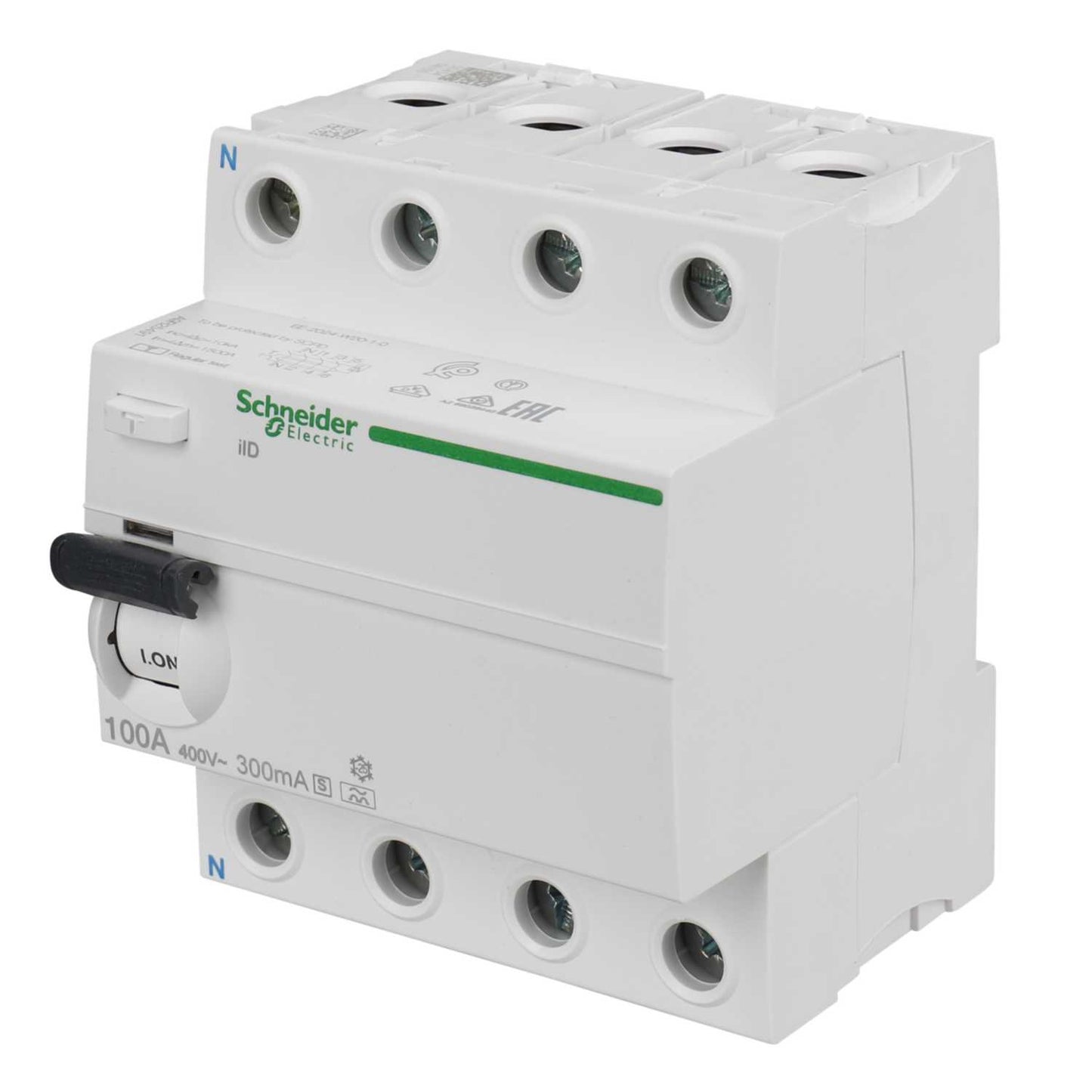 Schneider Acti9 100A 4 Pole 300mA Type A Selective Time Delay RCD