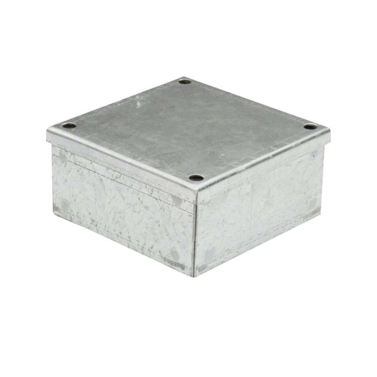 Metpro 100mm x 100mm x 50mm Galvanised Box with Knockouts