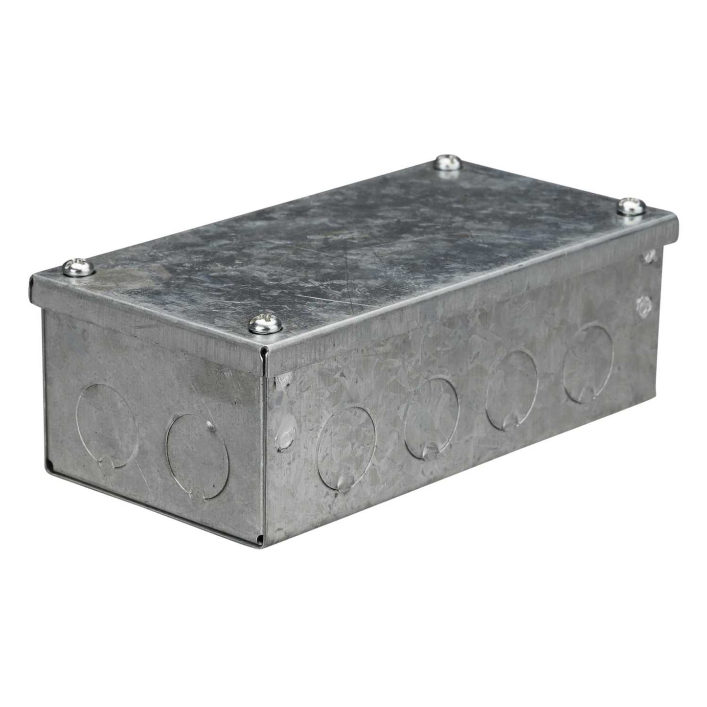 Metpro 150mm x 75mm x 50mm Galvanised Adaptable Box with Knockouts