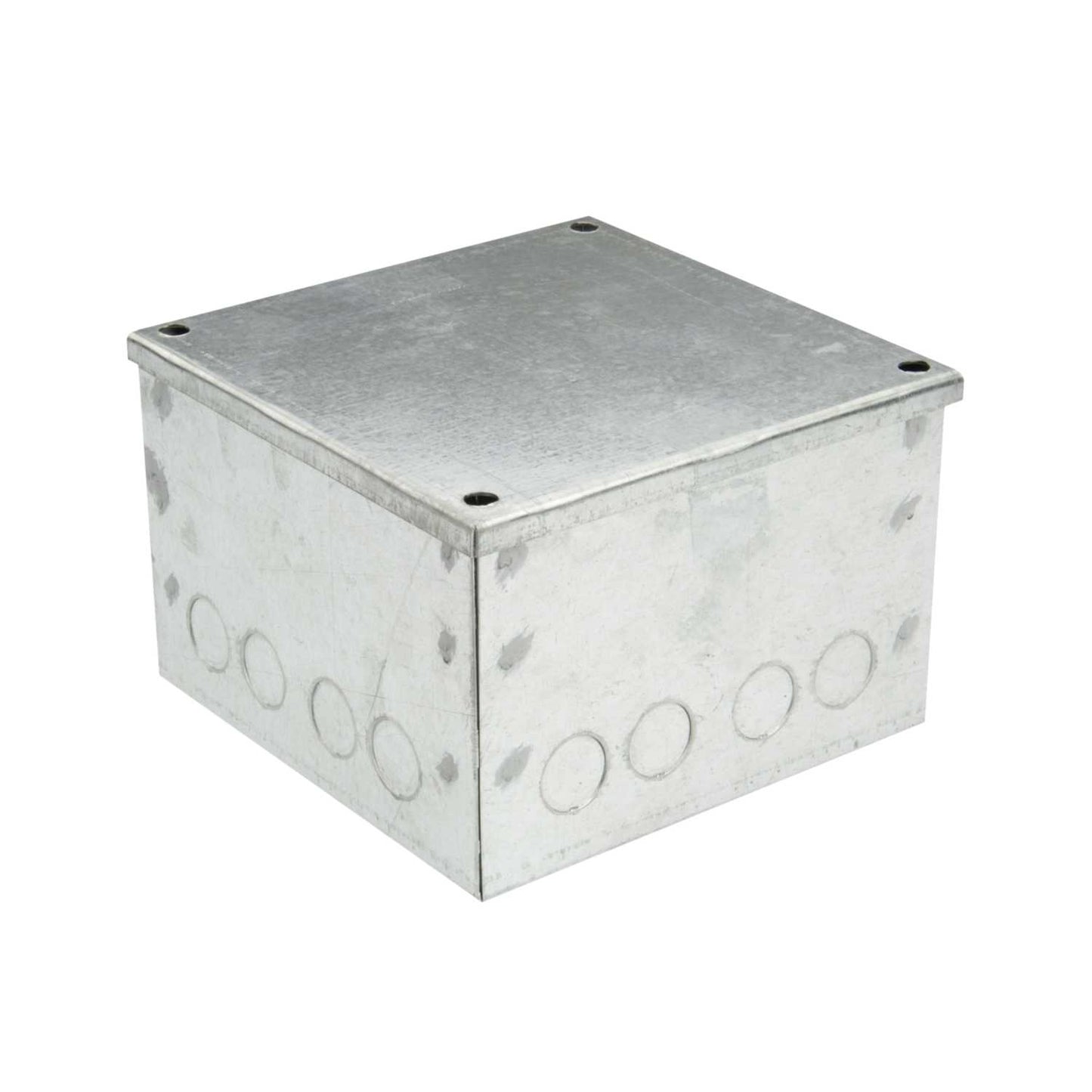 Metpro 150mm x 150mm x 100mm Galvanised Adaptable Box with Knockouts