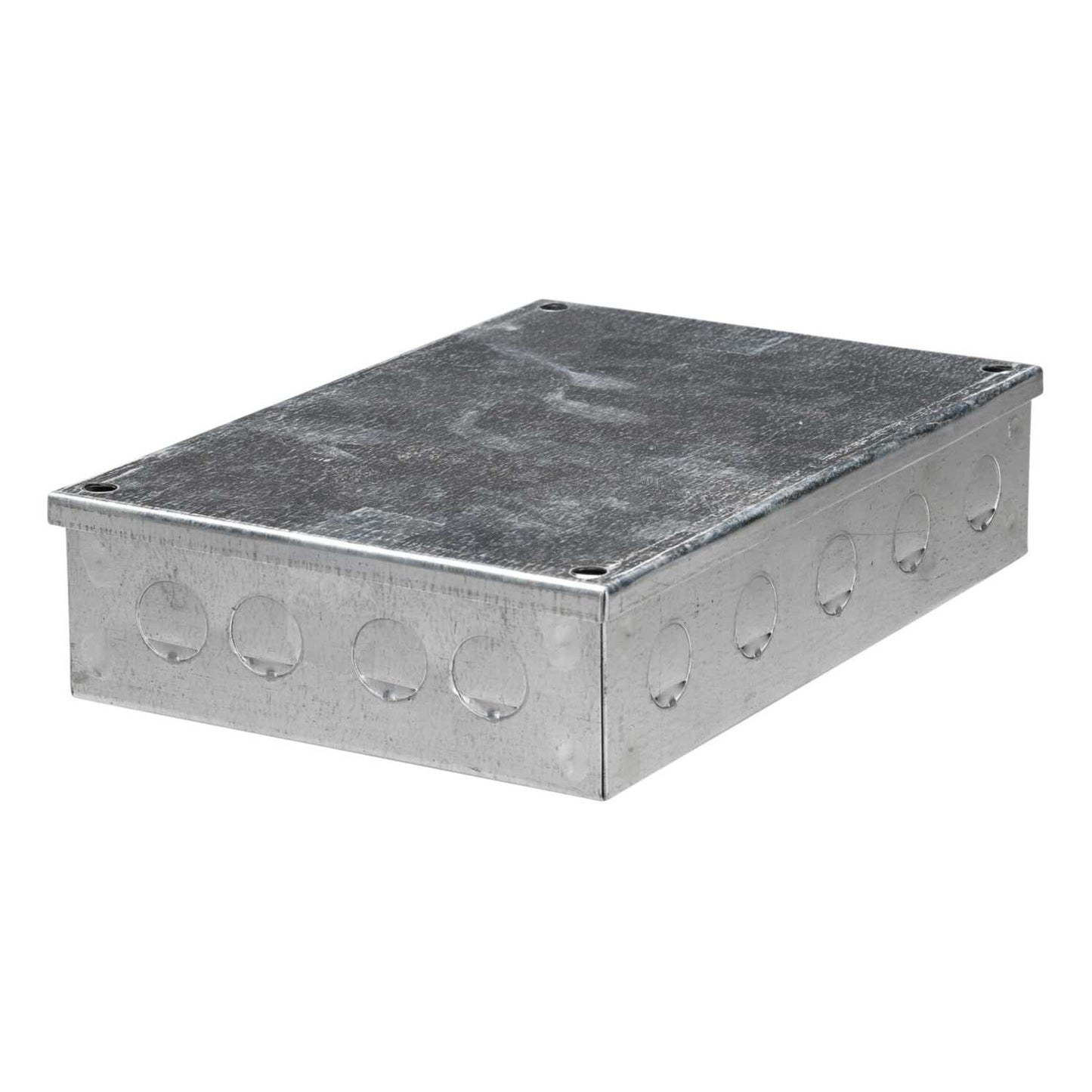 Metpro 225mm x 150mm x 50mm Galvanised Adaptable Box with Knockouts