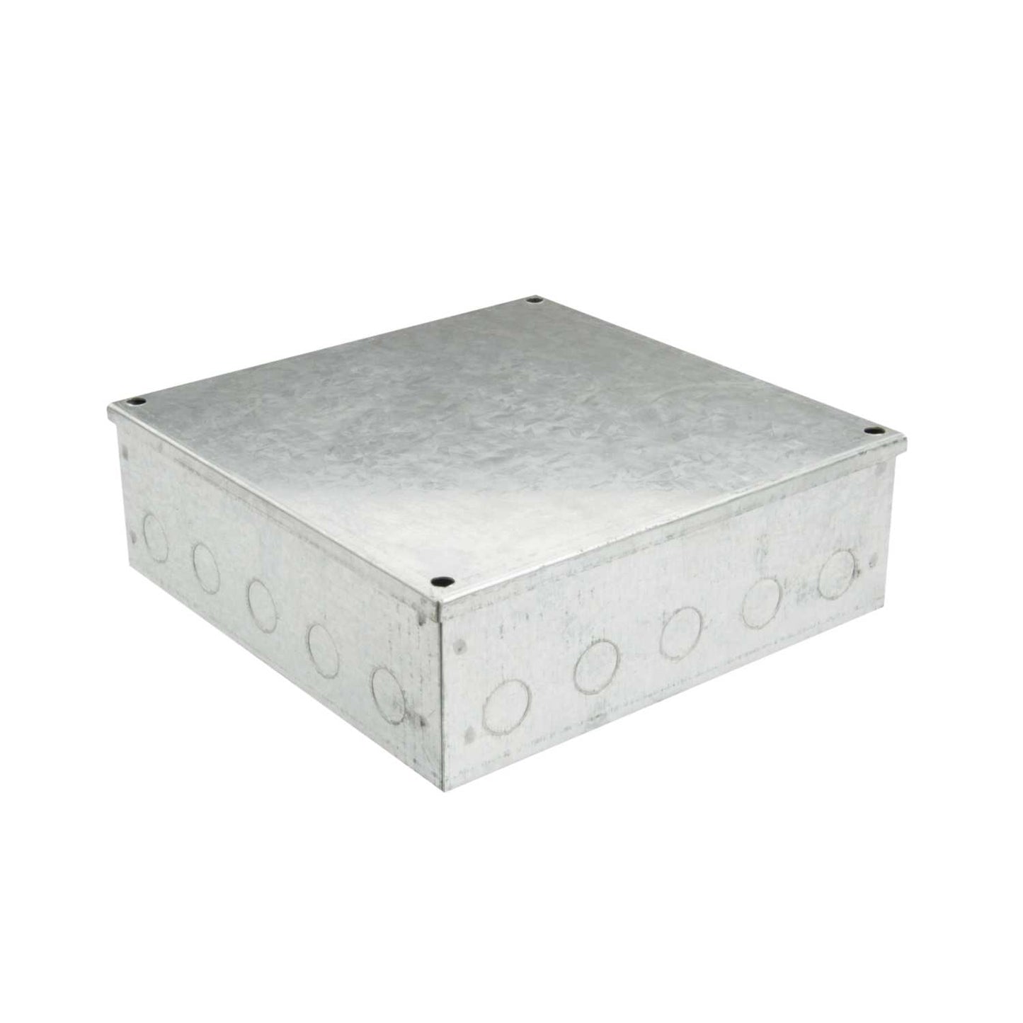 Metpro 225mm x 225mm x 75mm Galvanised Adaptable Box with Knockouts