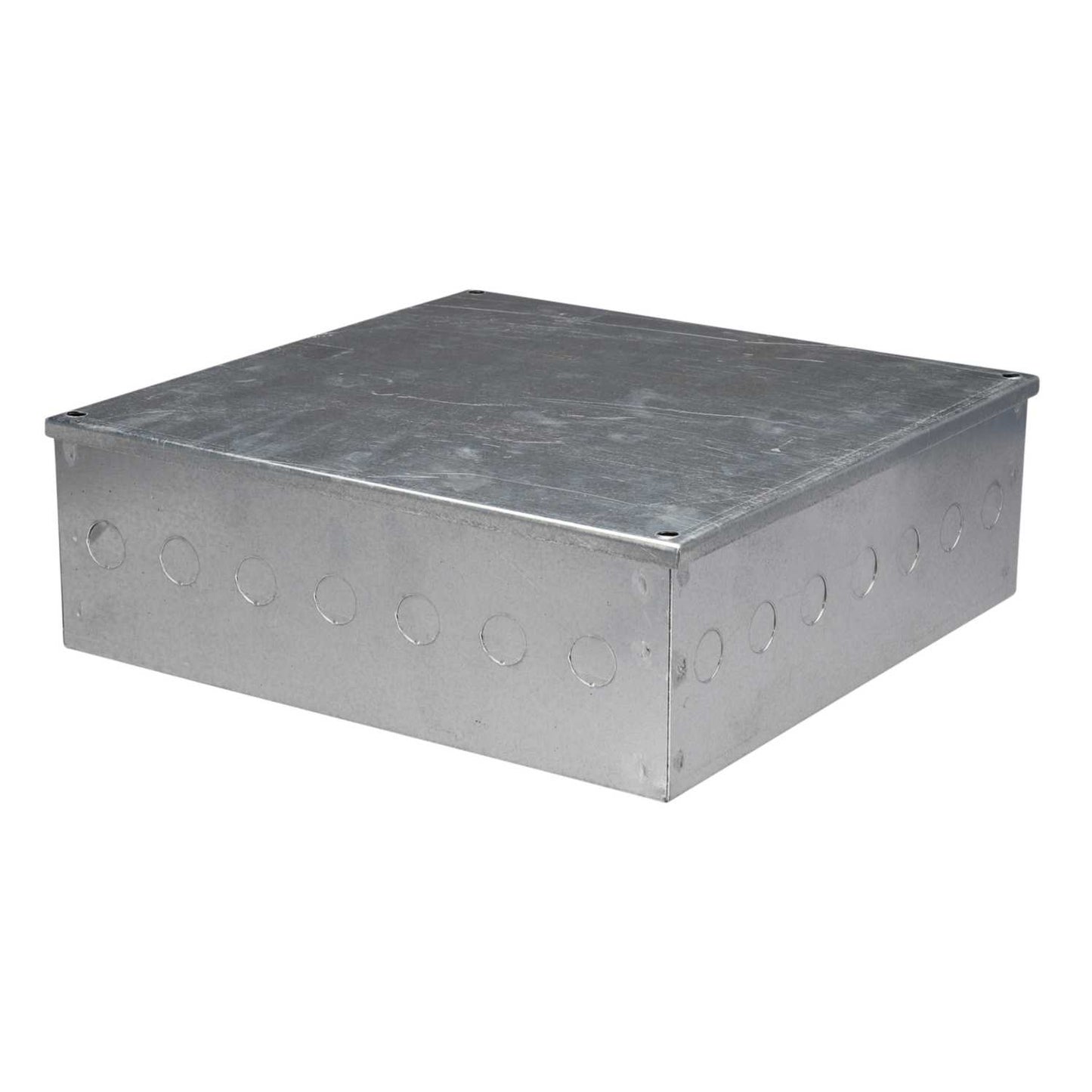 Metpro 300mm x 300mm x 100mm Galvanised Adaptable Box with Knockouts