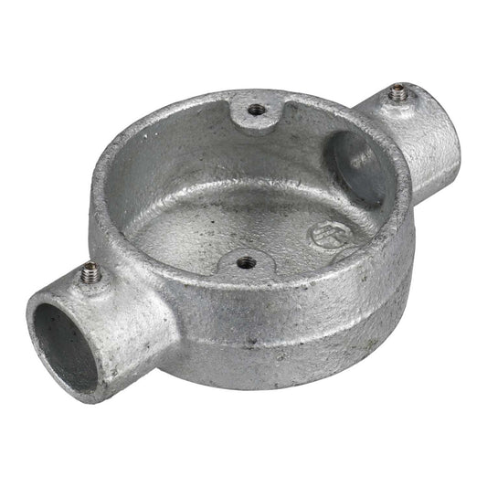 Conlok® 20mm Galv Through Box with Screw (Sold in 1's)