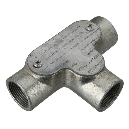 25mm Inspection Tee Galvanised (Sold in 1's)