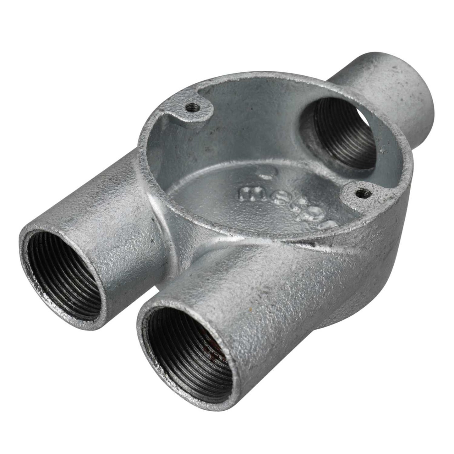 25mm 3 Way Y Trouser Galvanised Conduit Box (Sold in 1's)
