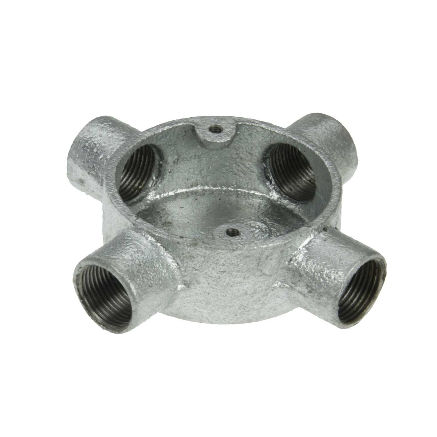 20mm 4 Way Intersection Galvanised Conduit Box (Sold in 1's)