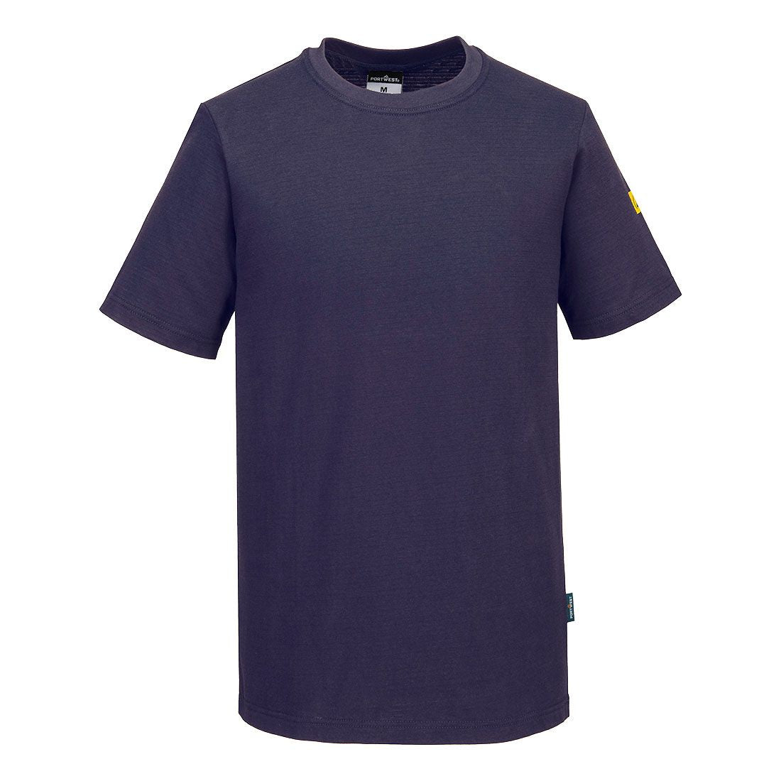 Anti-Static ESD T-Shirt, 4XL, R, Navy