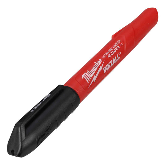 Milwaukee Inkzall Fine Tip Marker Black (Pack of 4)